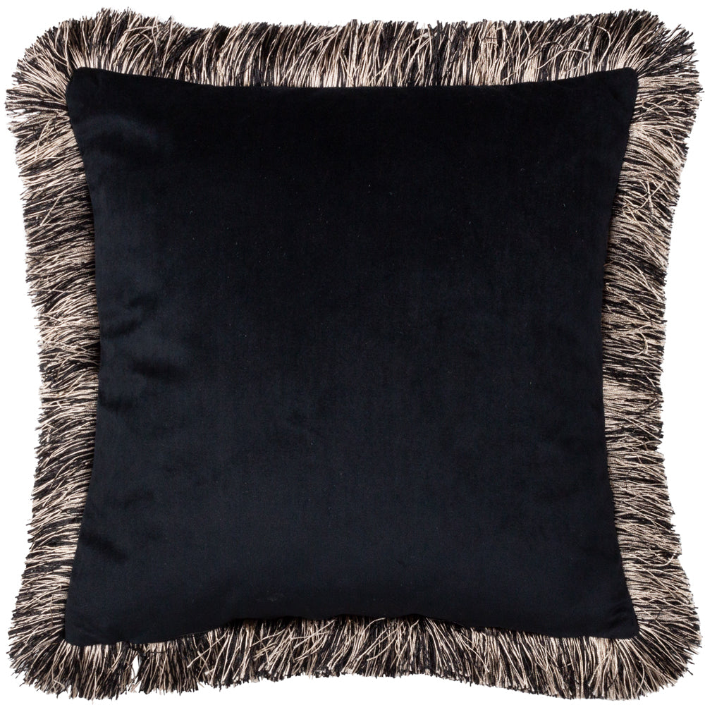 Wildcat Velvet Fringed Cushion