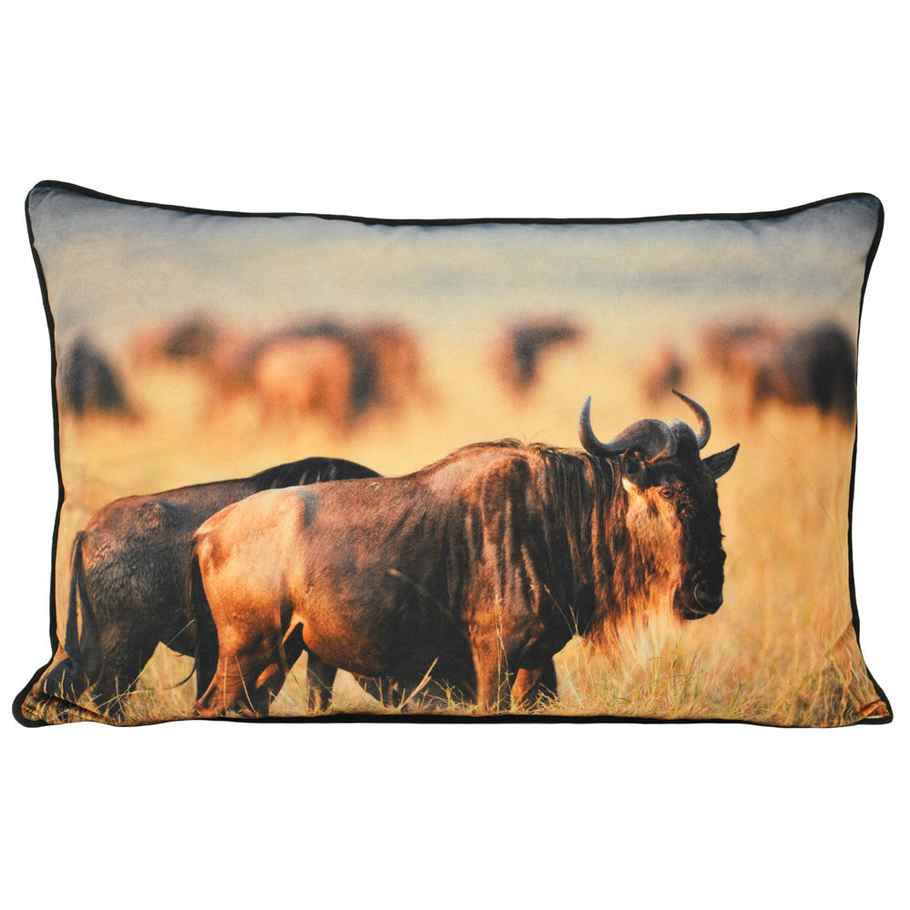 Wildebeest Cushion