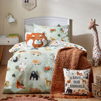 Wildlife Animal Reversible Duvet Cover Set
