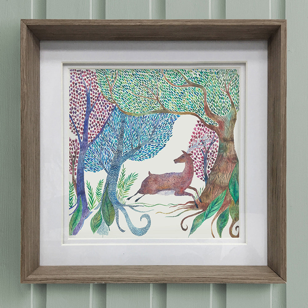 Willow Woods Framed Print