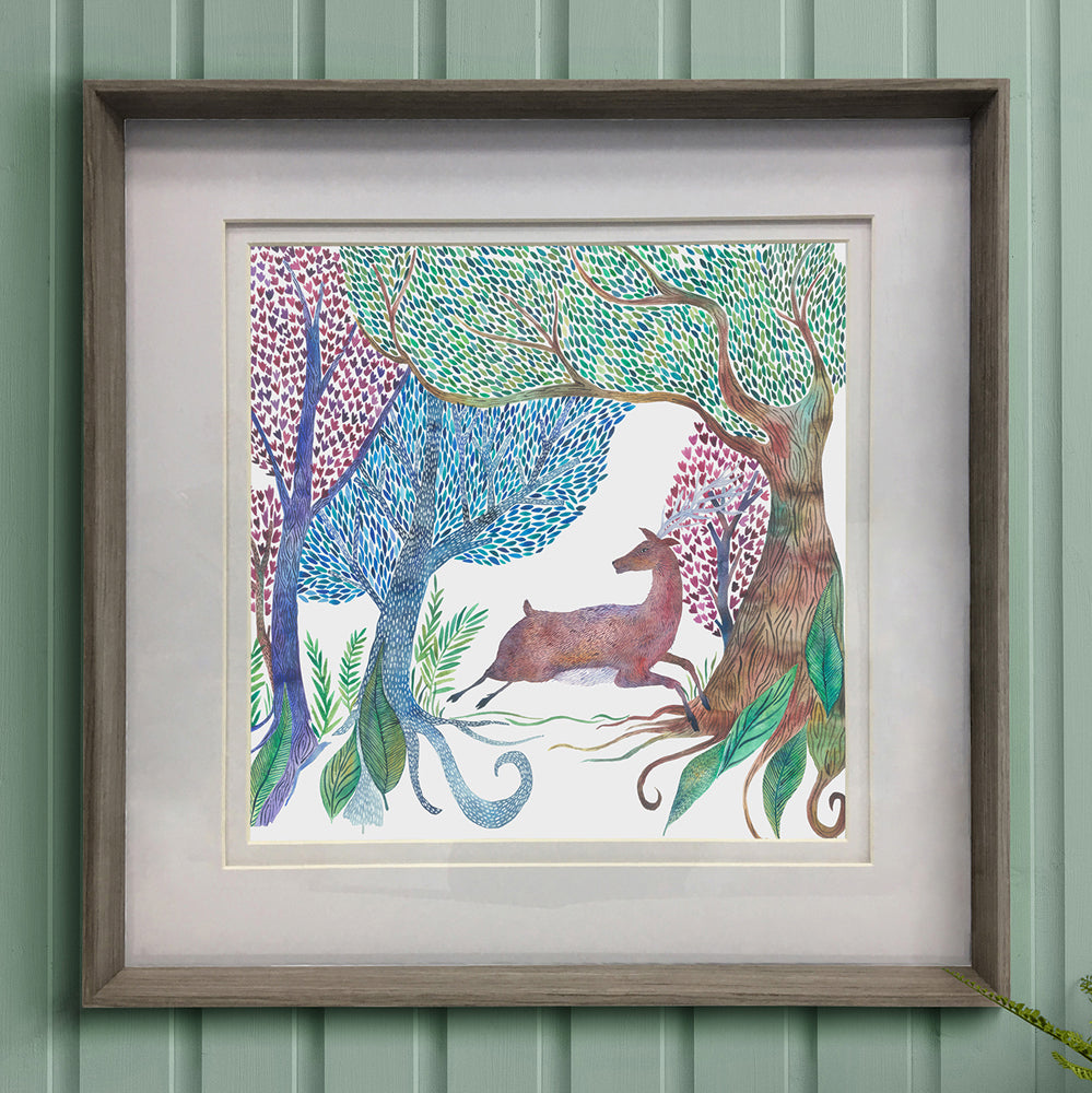 Willow Woods Framed Print