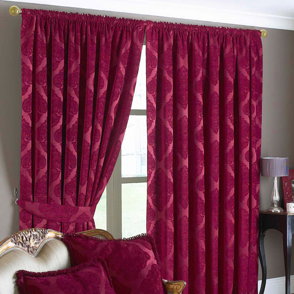 Winchester Jacquard Pencil Pleat Curtains