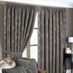 Winchester Jacquard Pencil Pleat Curtains