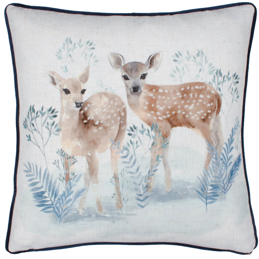 Winter Fawns Printed Cushion