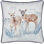 Winter Fawns Printed Cushion