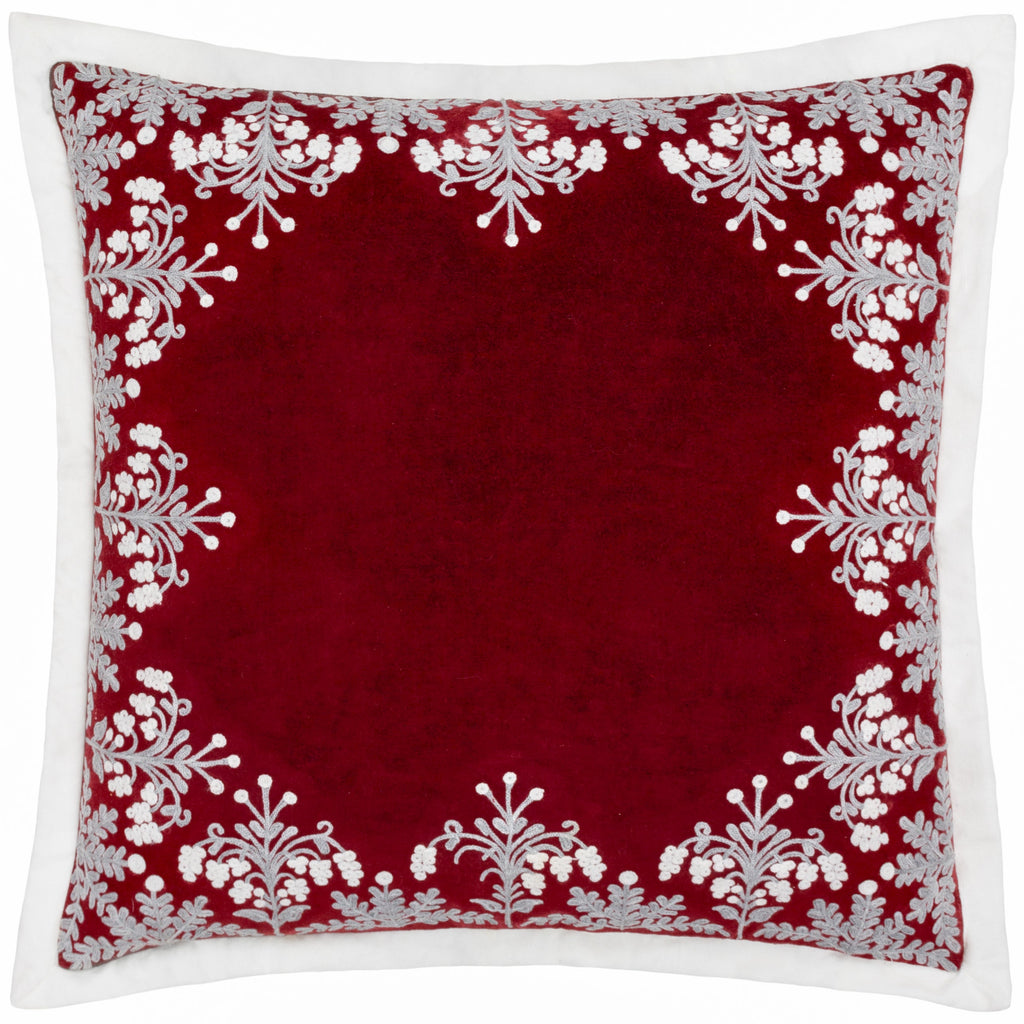 Winter Bloom Embroide Cushion