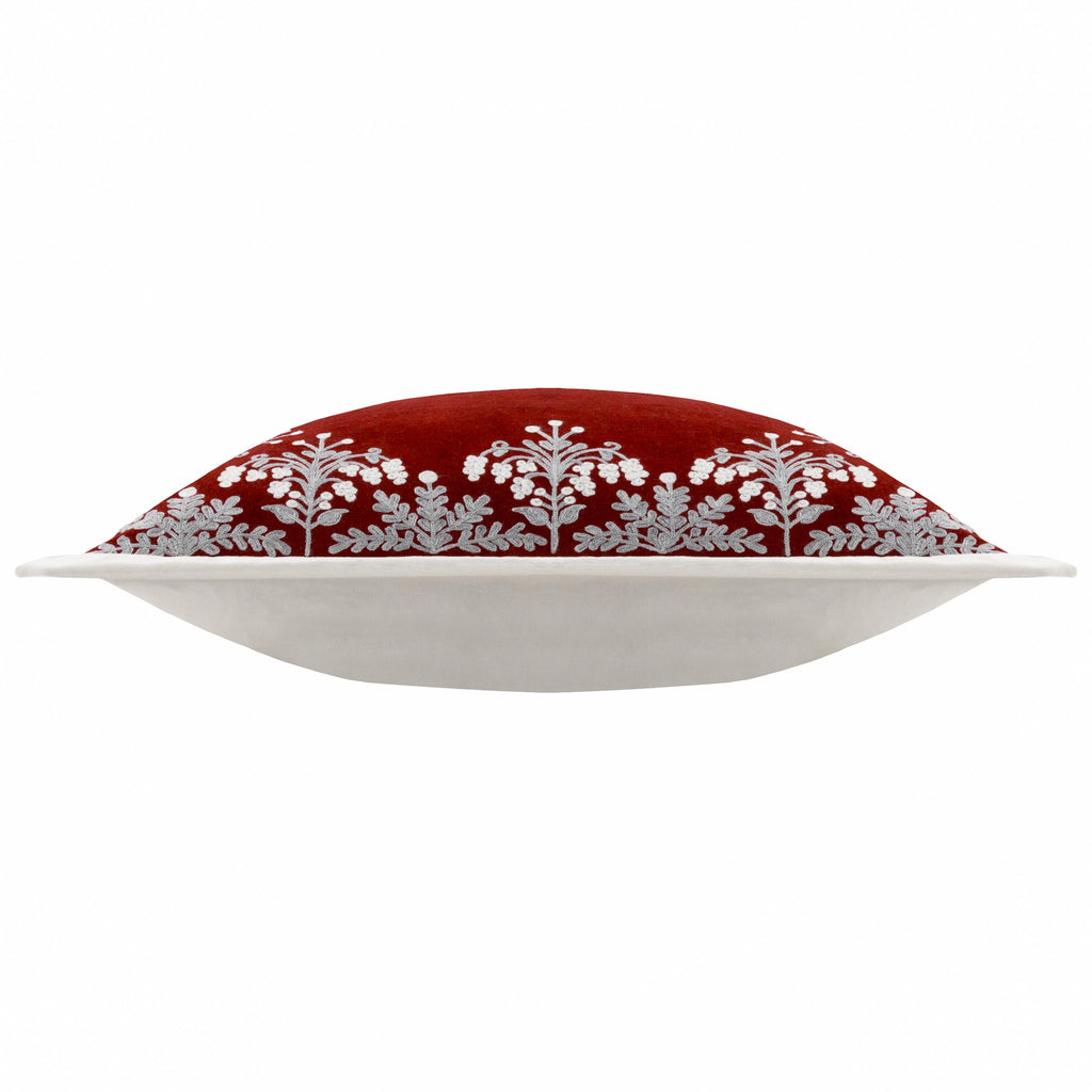 Winter Bloom Embroide Cushion