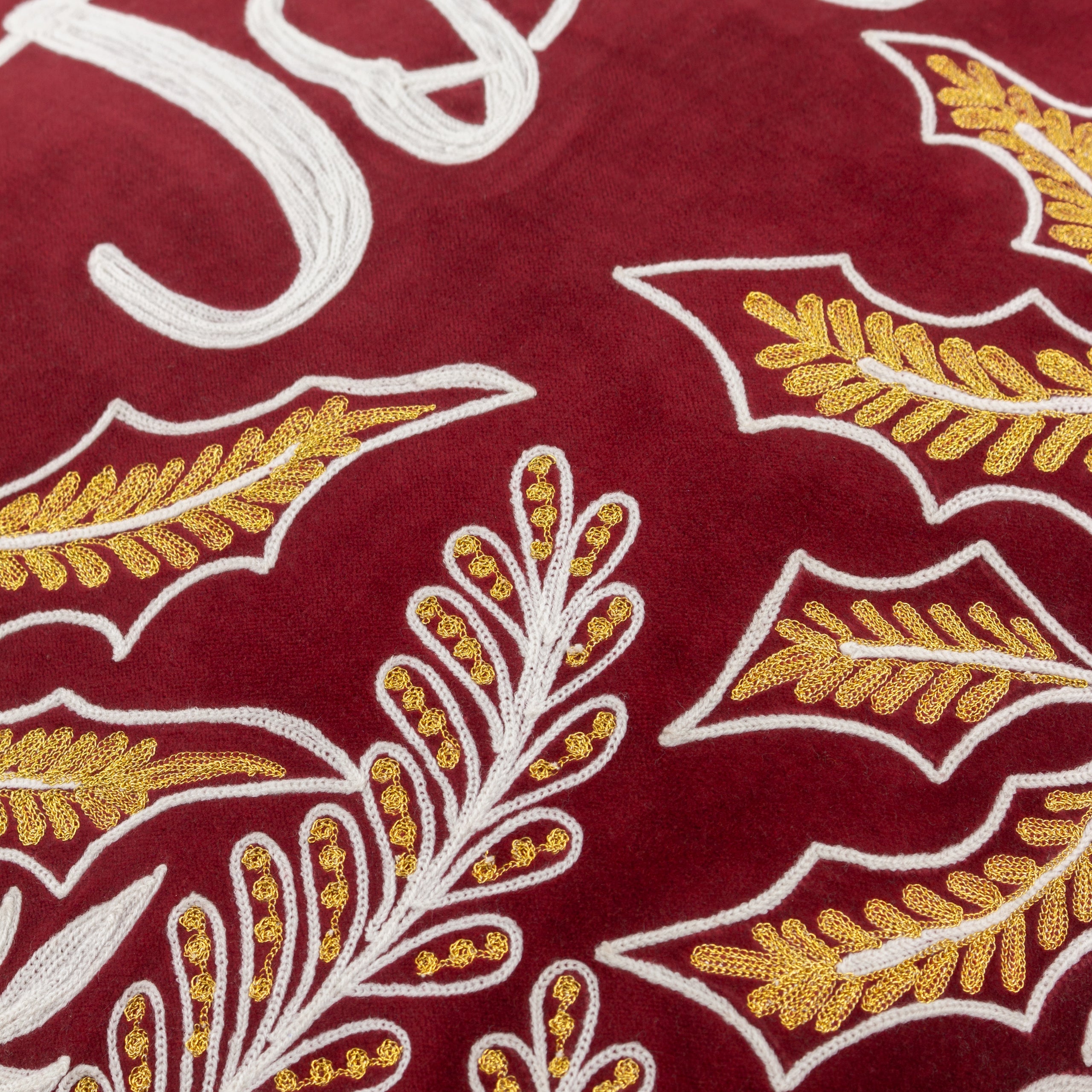 Winter Joy Embroide Cushion