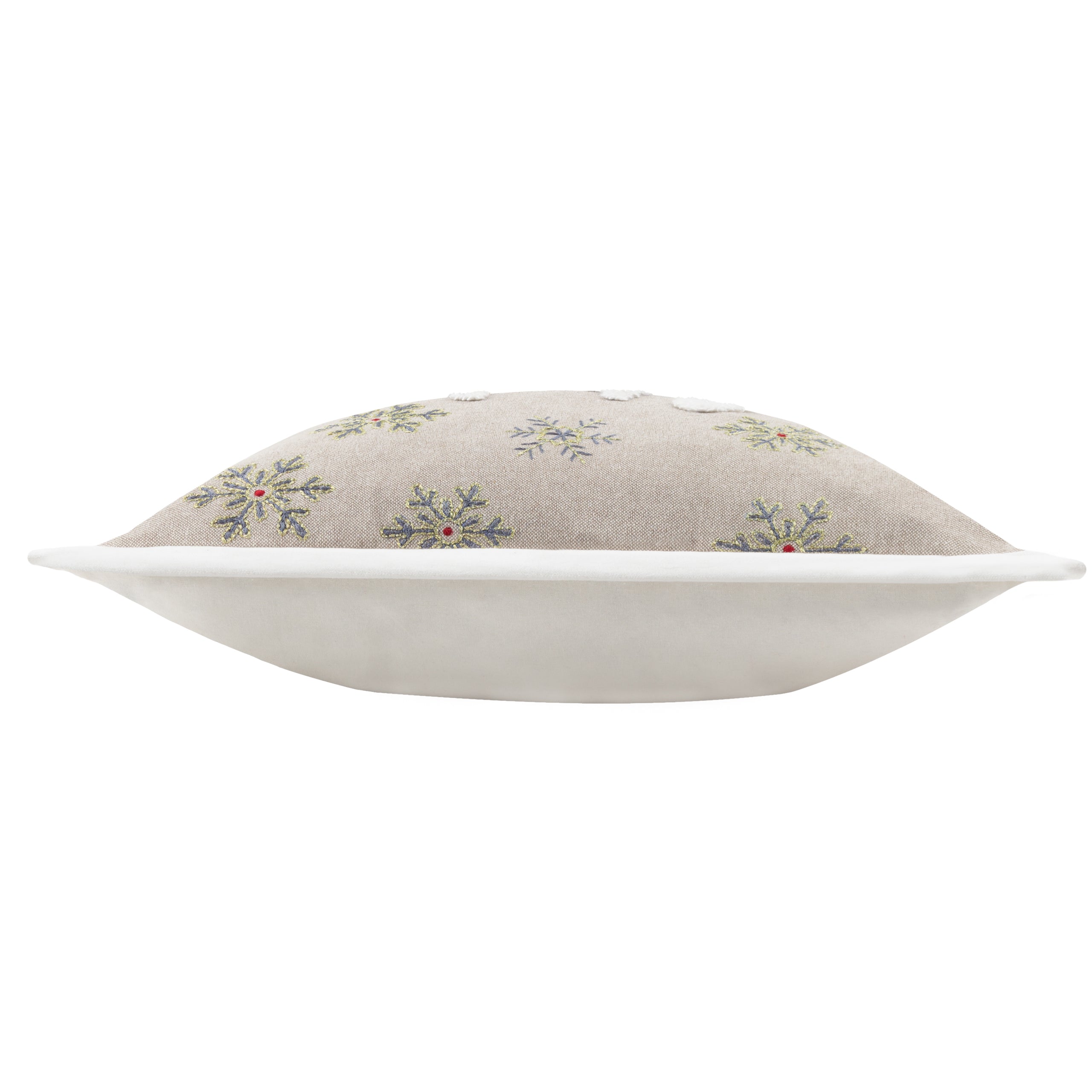 Winter Let It Snow Embroidered Cushion