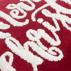 Winter Merry Christmas Applique Velvet Cushion