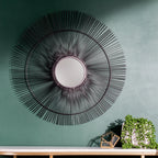 Wire Round Circular Wall Mirror