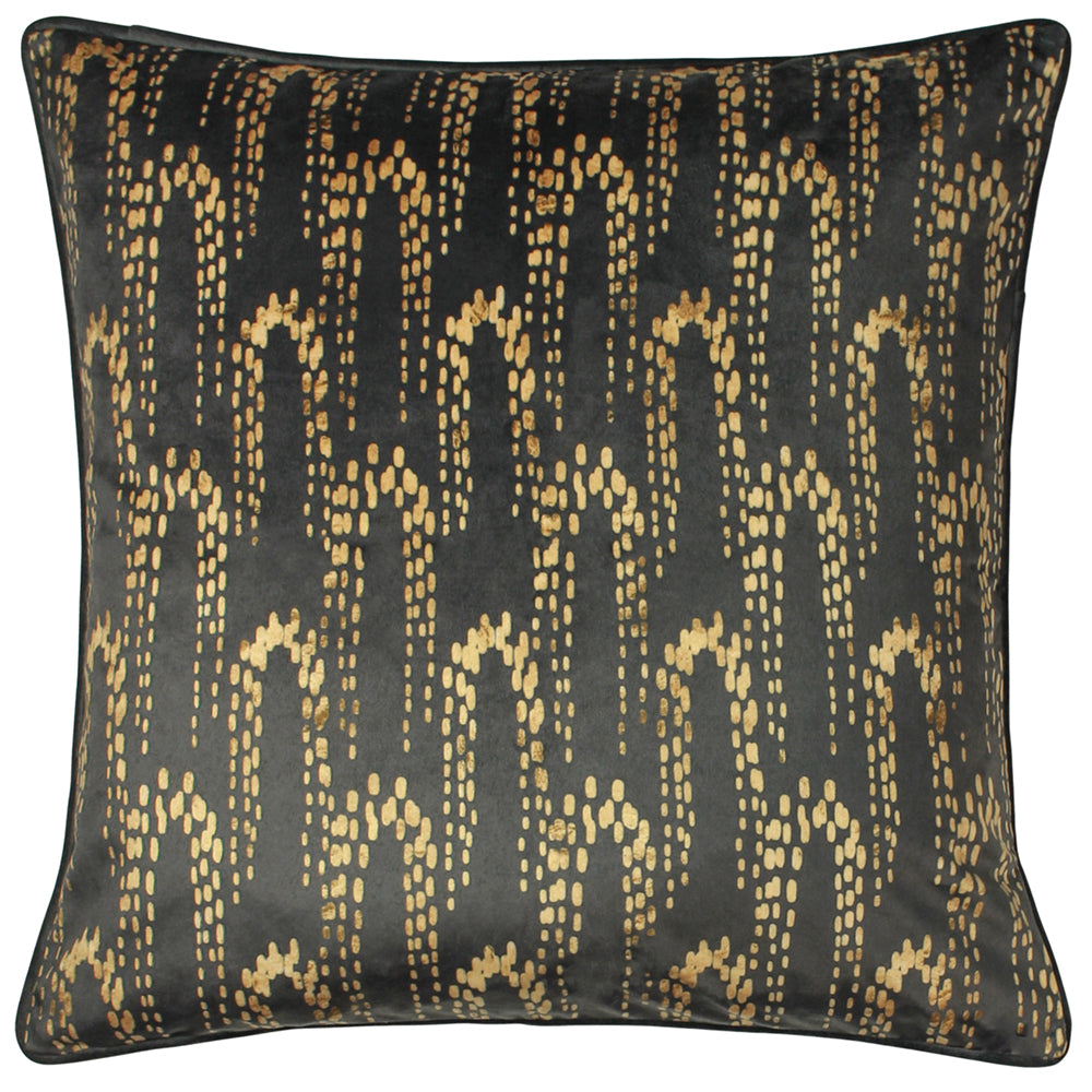 Wisteria Printed Velvet Cushion