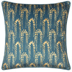 Wisteria Printed Velvet Cushion