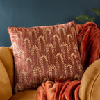 Wisteria Printed Velvet Cushion