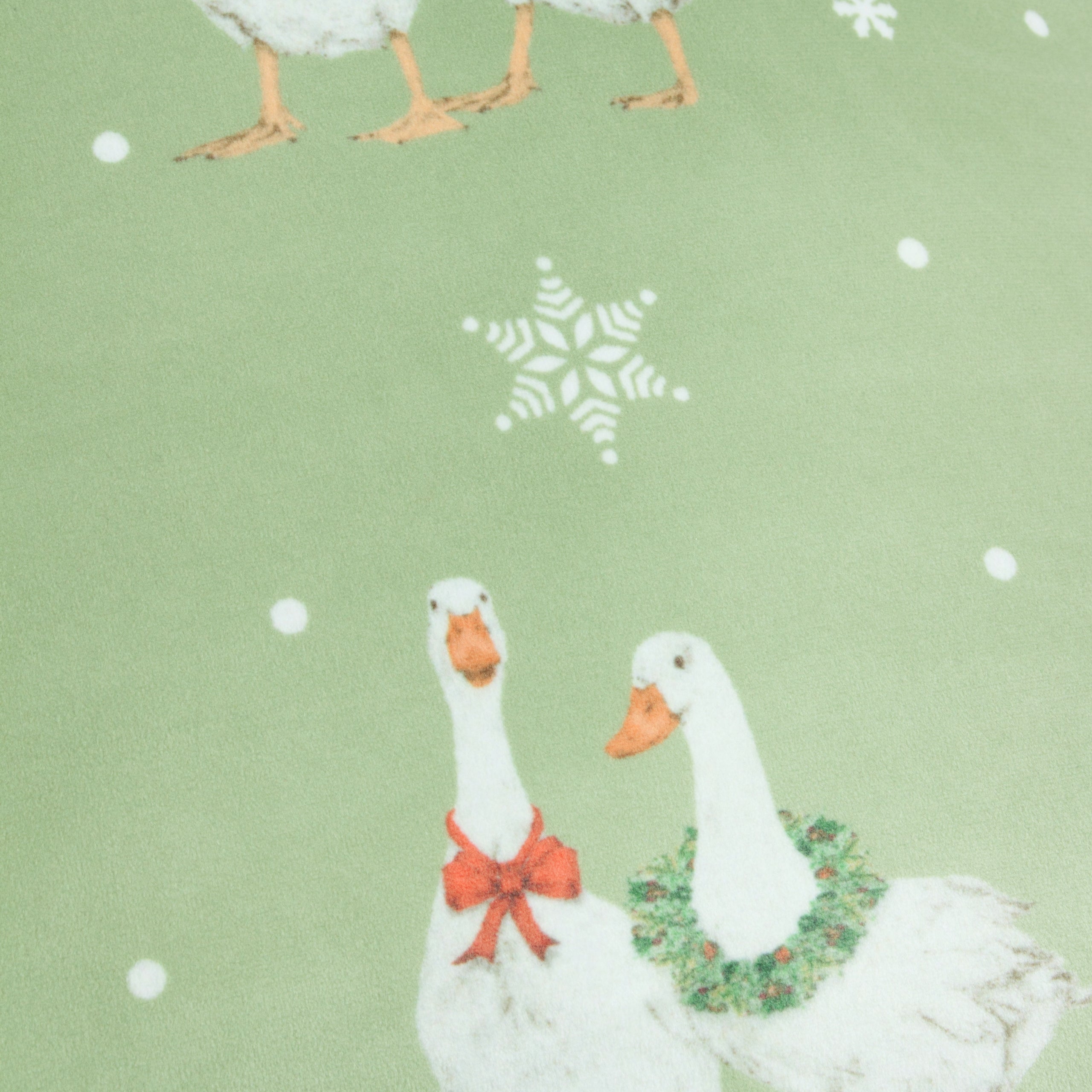 Winter Geese Printed Cushion