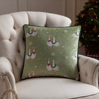 Winter Geese Printed Cushion