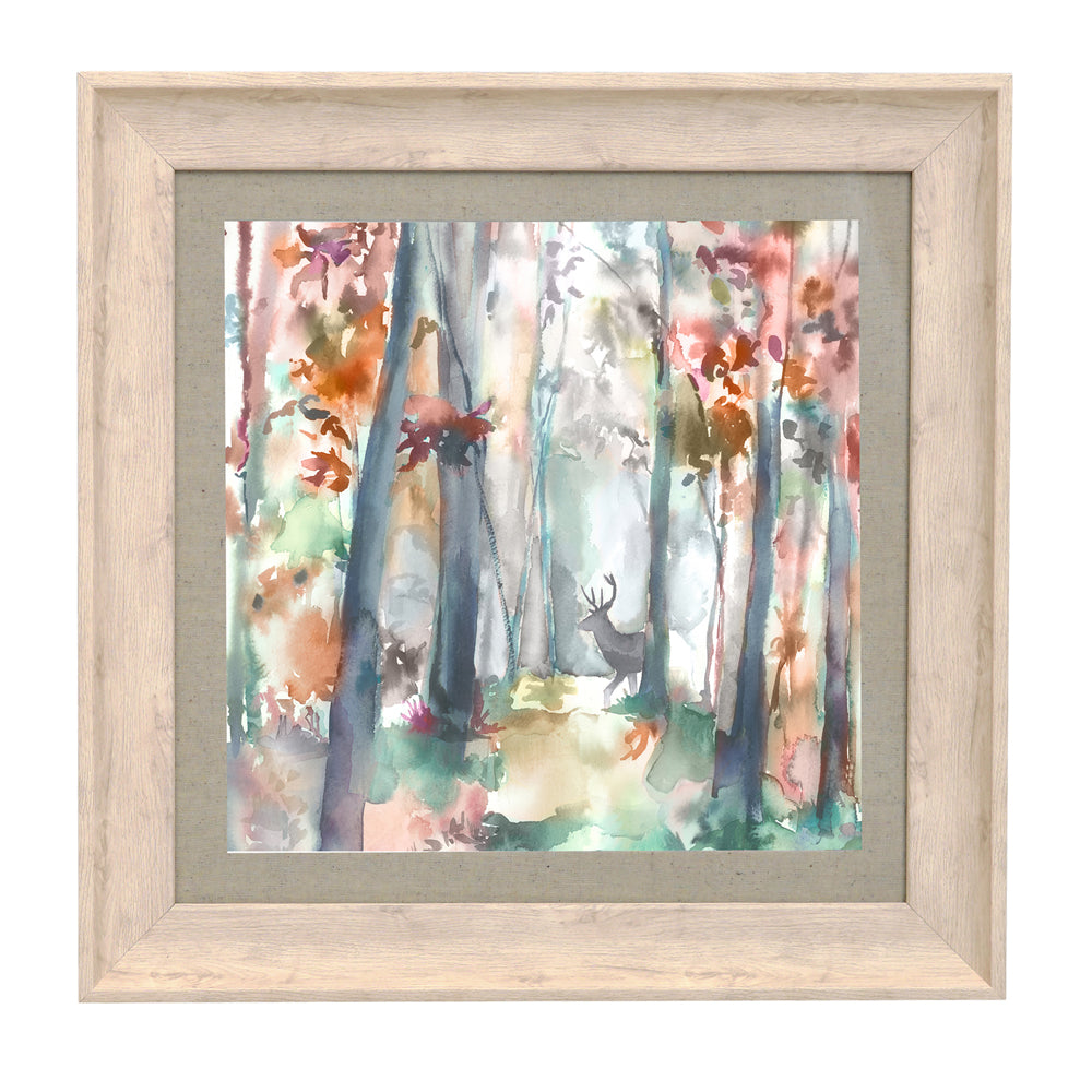 Woodland Stag Framed Print