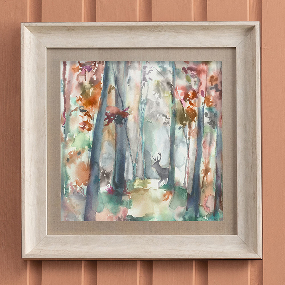 Woodland Stag Framed Print