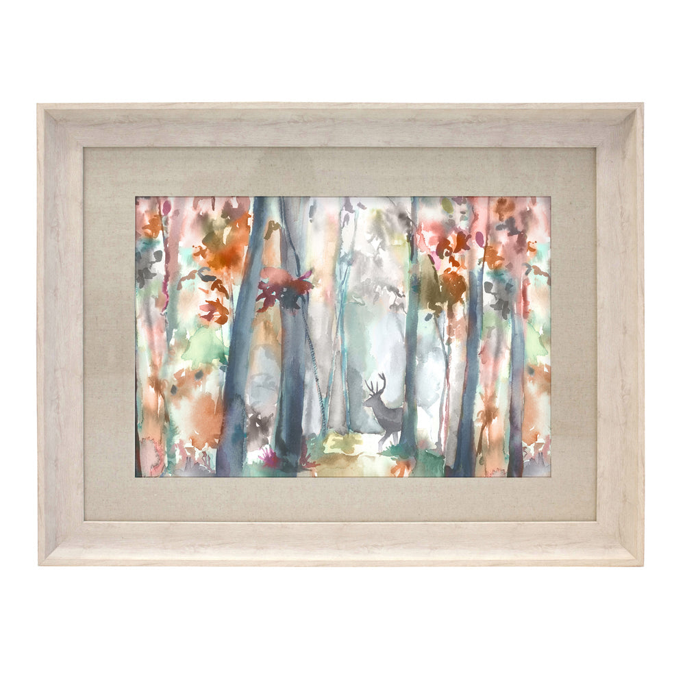 Woodland Stag Framed Print