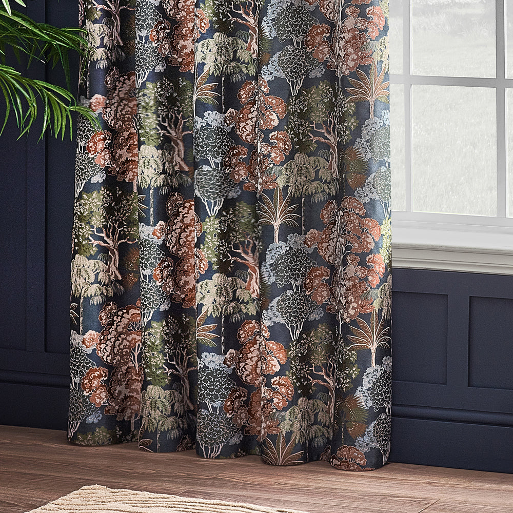 Woodlands Room Darkening Eyelet Curtains