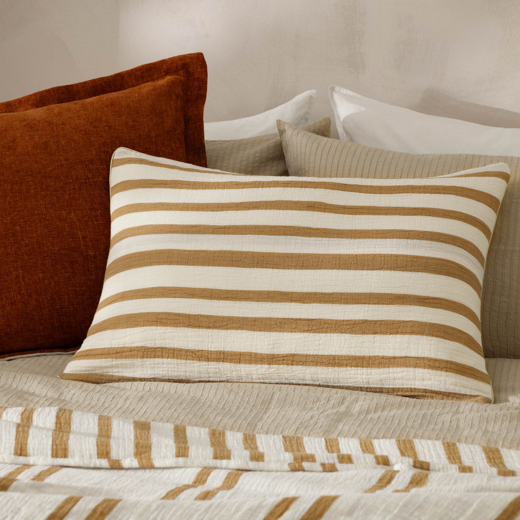 Woven Stripe Cotton Cushion