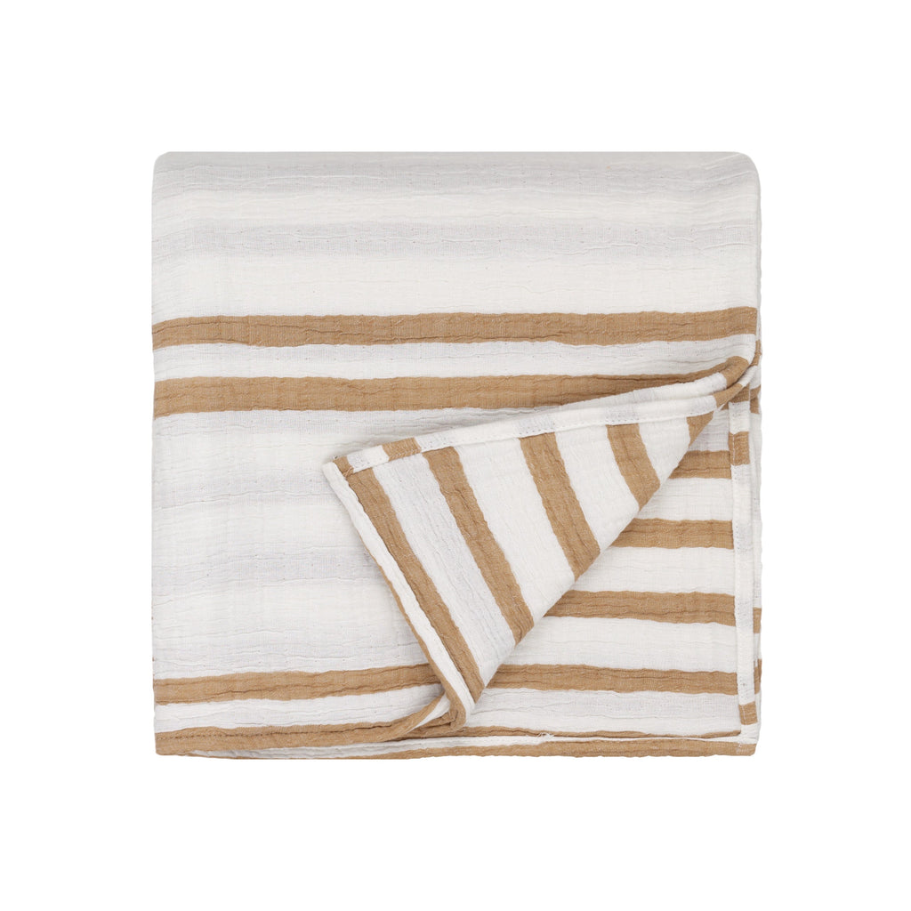 Woven Stripe 100% Cotton Bedspread