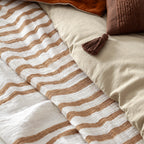 Woven Stripe 100% Cotton Bedspread