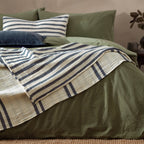 Woven Stripe 100% Cotton Bedspread
