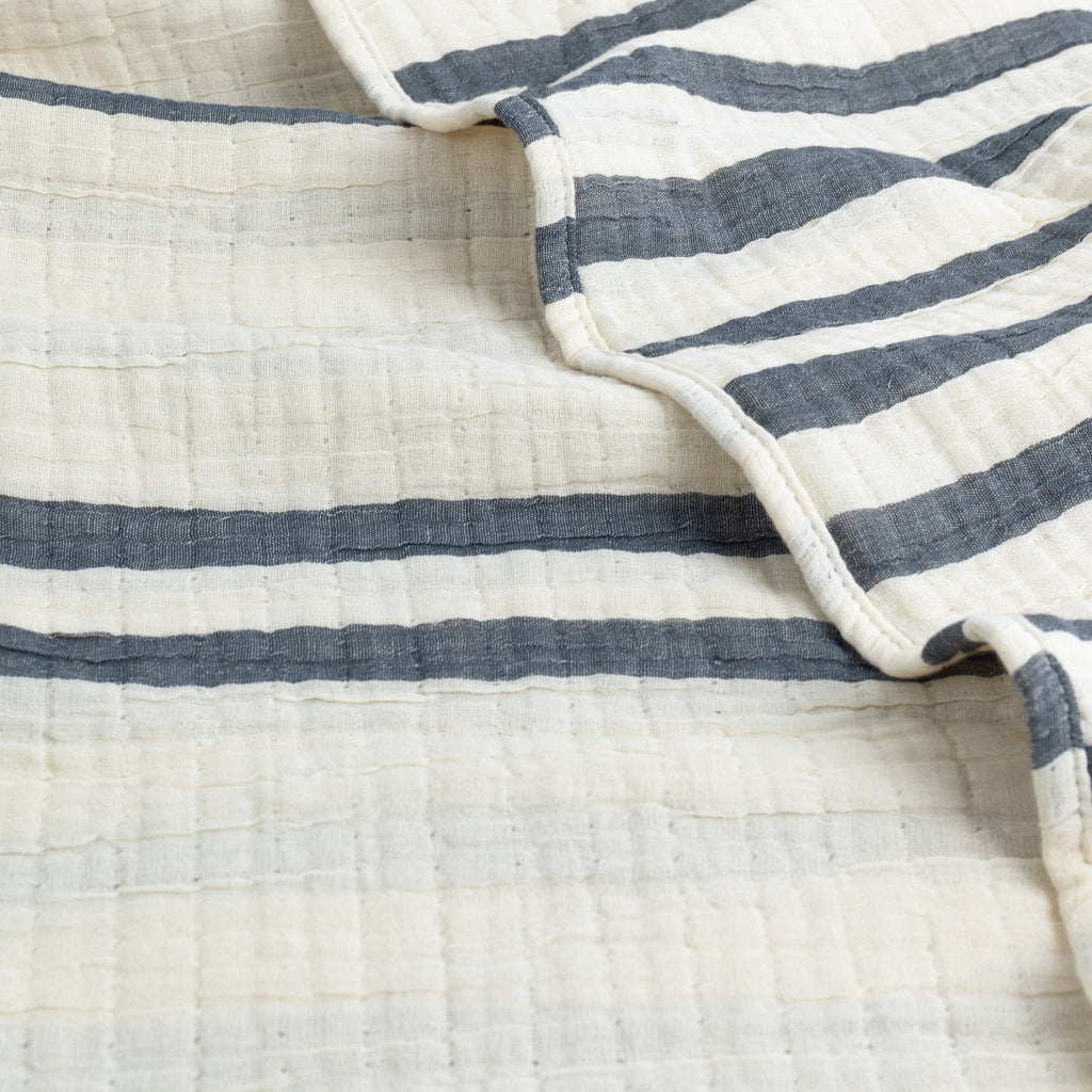 Woven Stripe 100% Cotton Bedspread