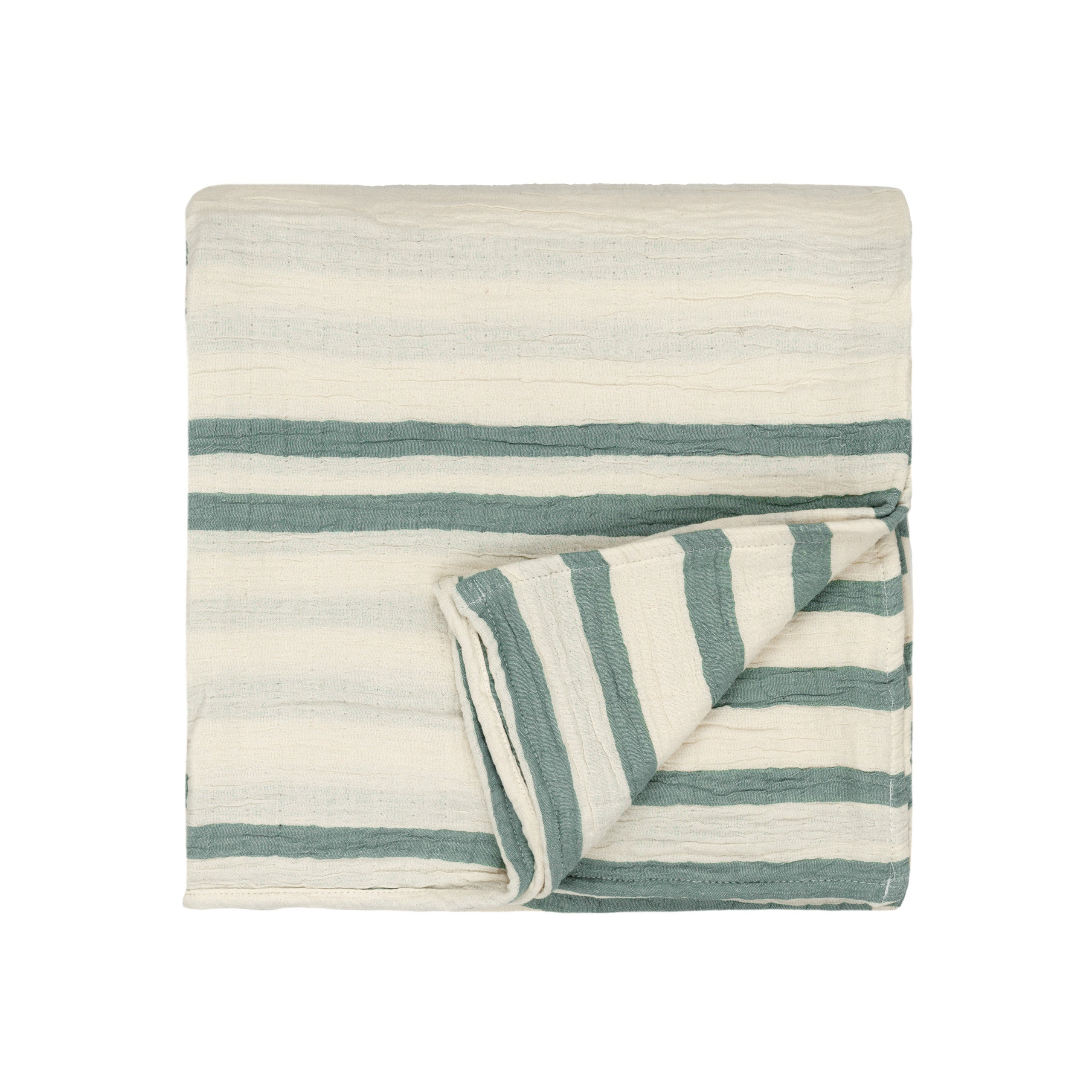 Woven Stripe 100% Cotton Bedspread