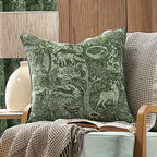 Winter Woods Animal Chenille Cushion