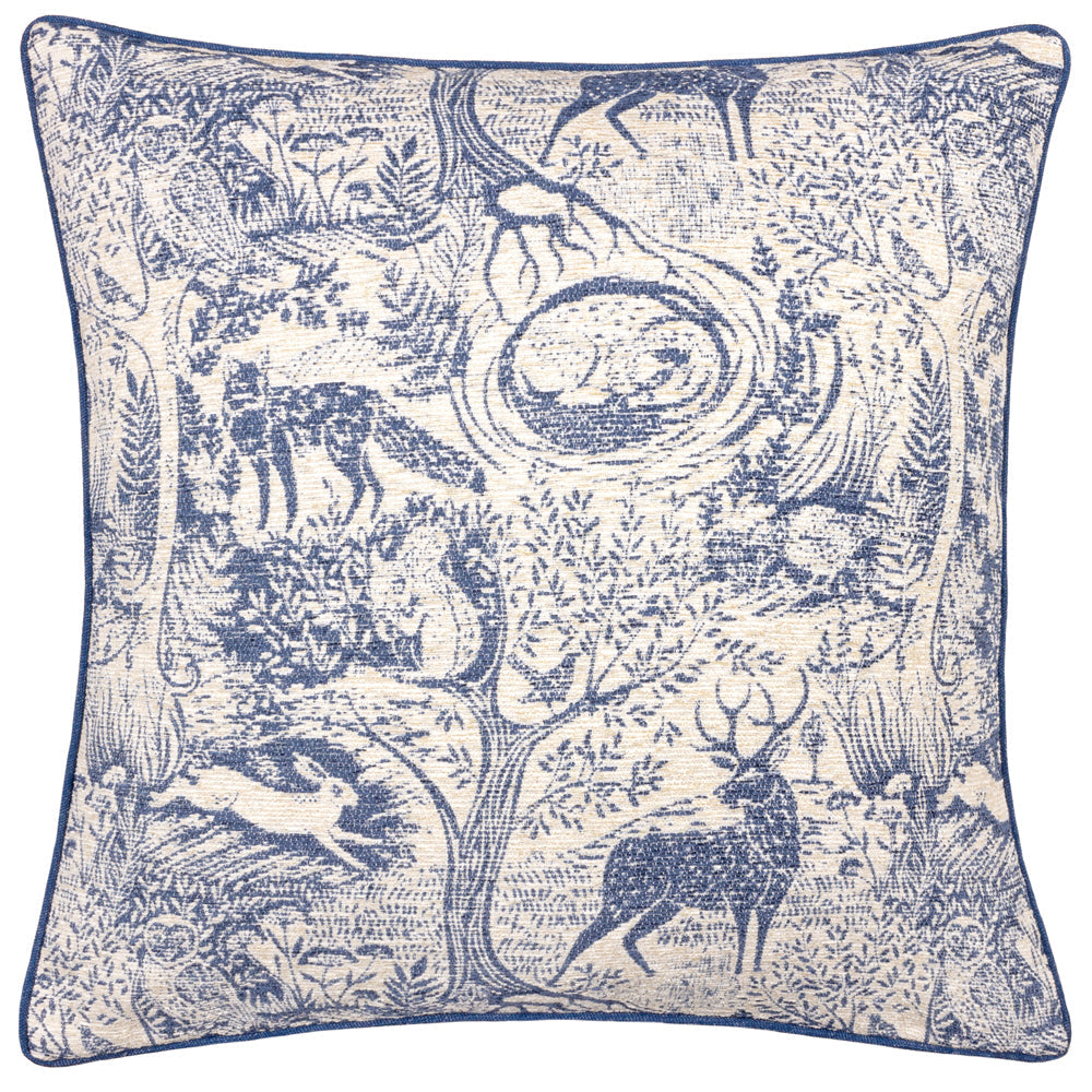 Winter Woods Animal Chenille Cushion