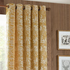 Winter Woods Animal Chenille Eyelet Curtains