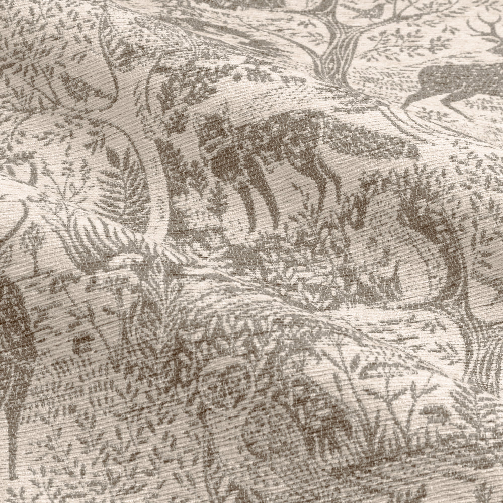 Winter Woods Animal Chenille Eyelet Curtains