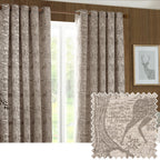 Winter Woods Animal Chenille Eyelet Curtains