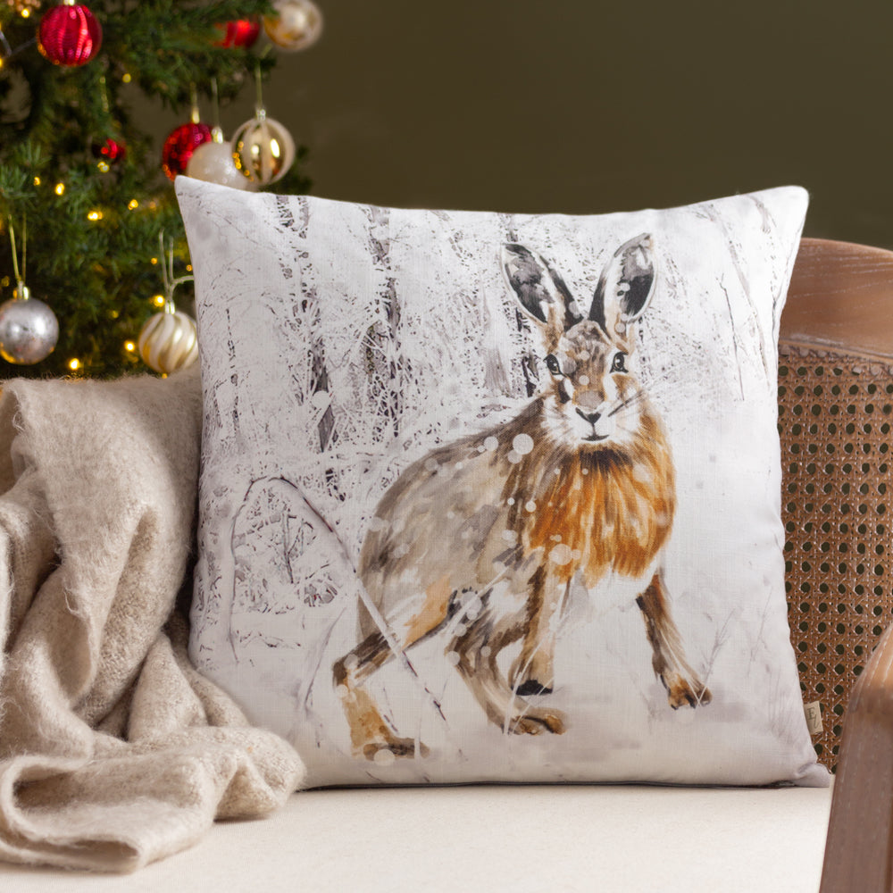 Xmas Hare Cushion