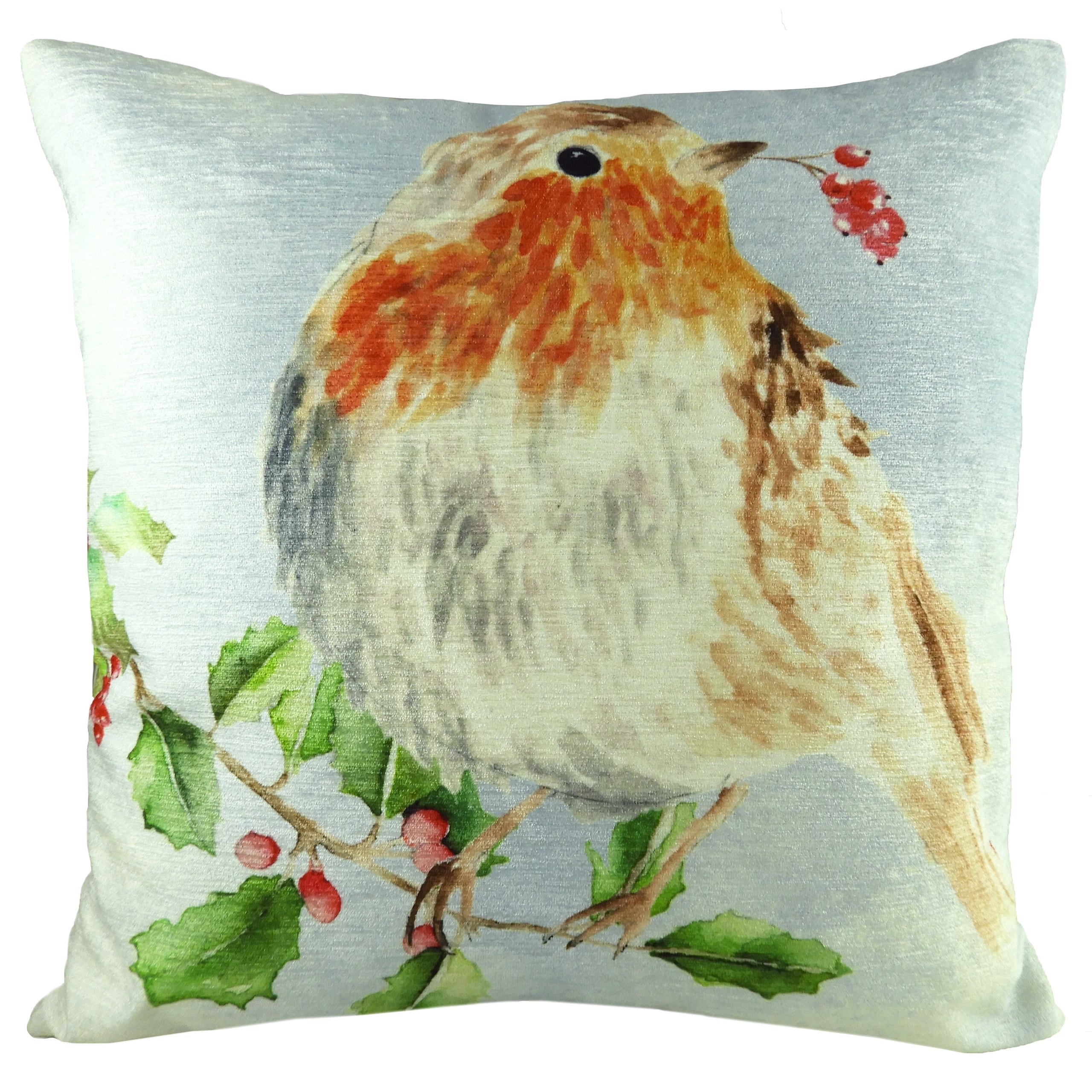 Xmas Robin Cushion
