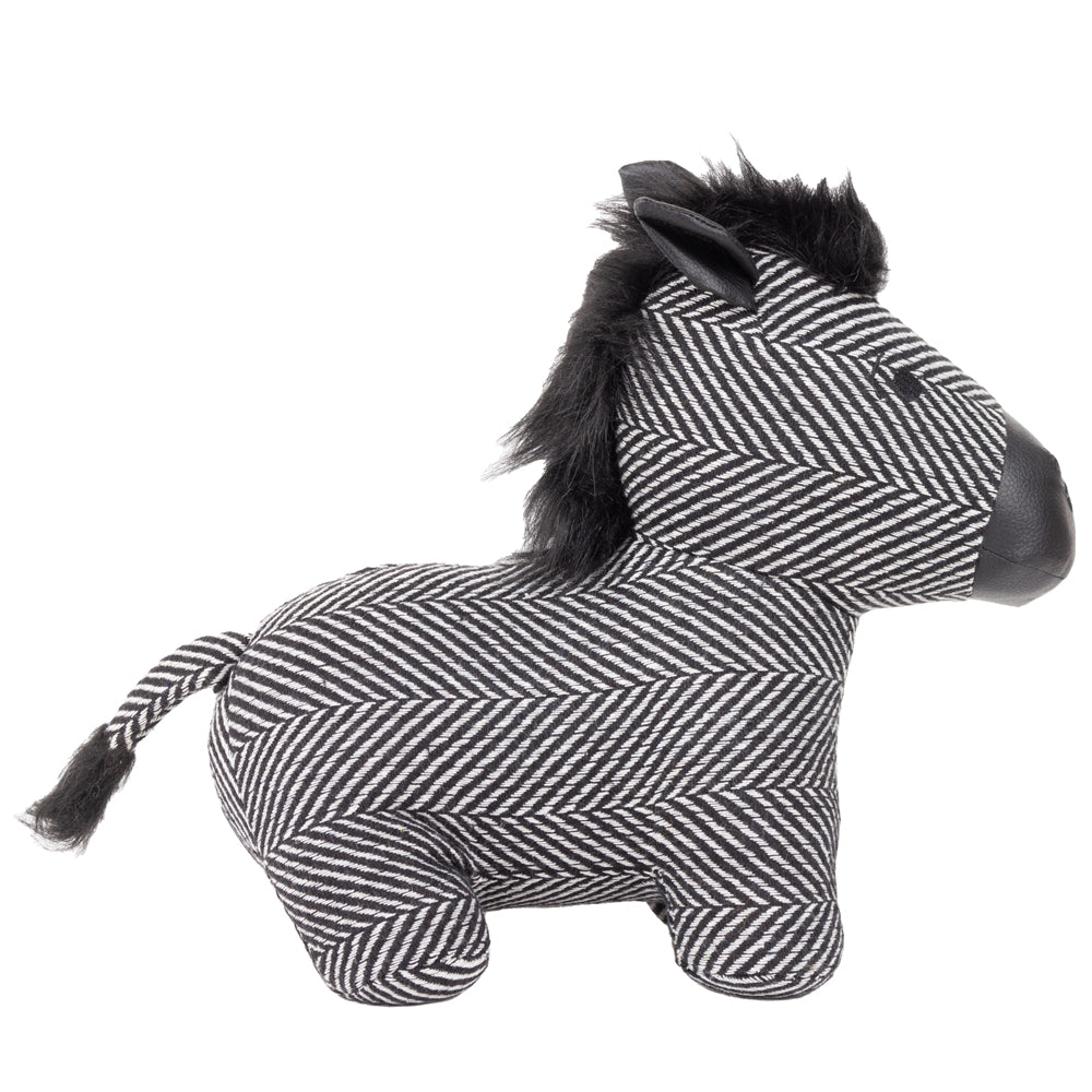 Zebra Jacquard Door Stop