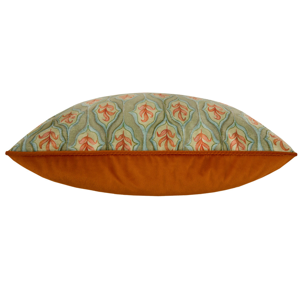 Zephyr Printed Velvet Cushion