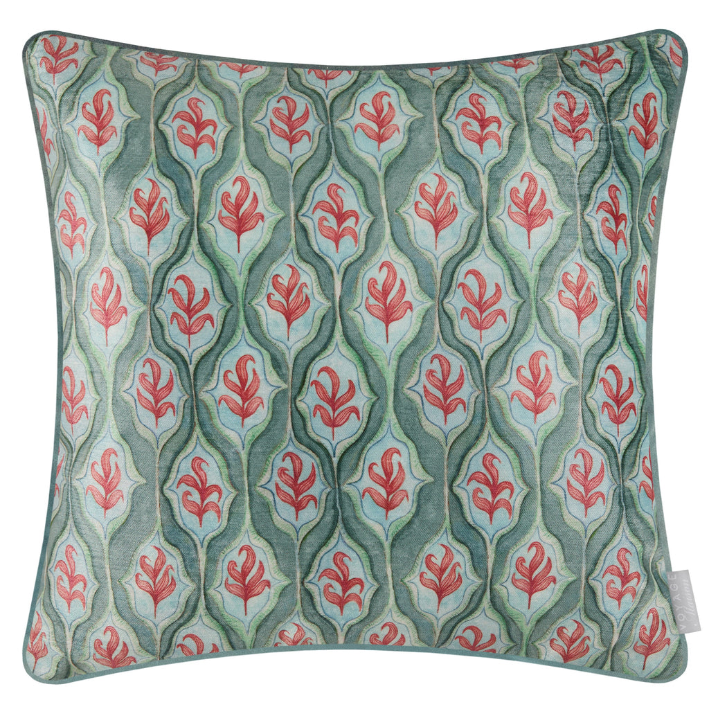 Zephyr Printed Velvet Cushion