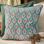 Zephyr Printed Velvet Cushion