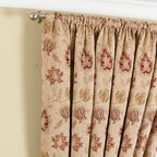 Zurich Floral Jacquard Pencil Pleat Curtains