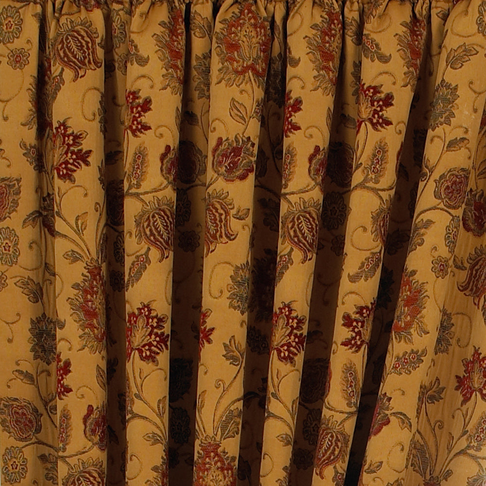 Zurich Floral Jacquard Pencil Pleat Curtains